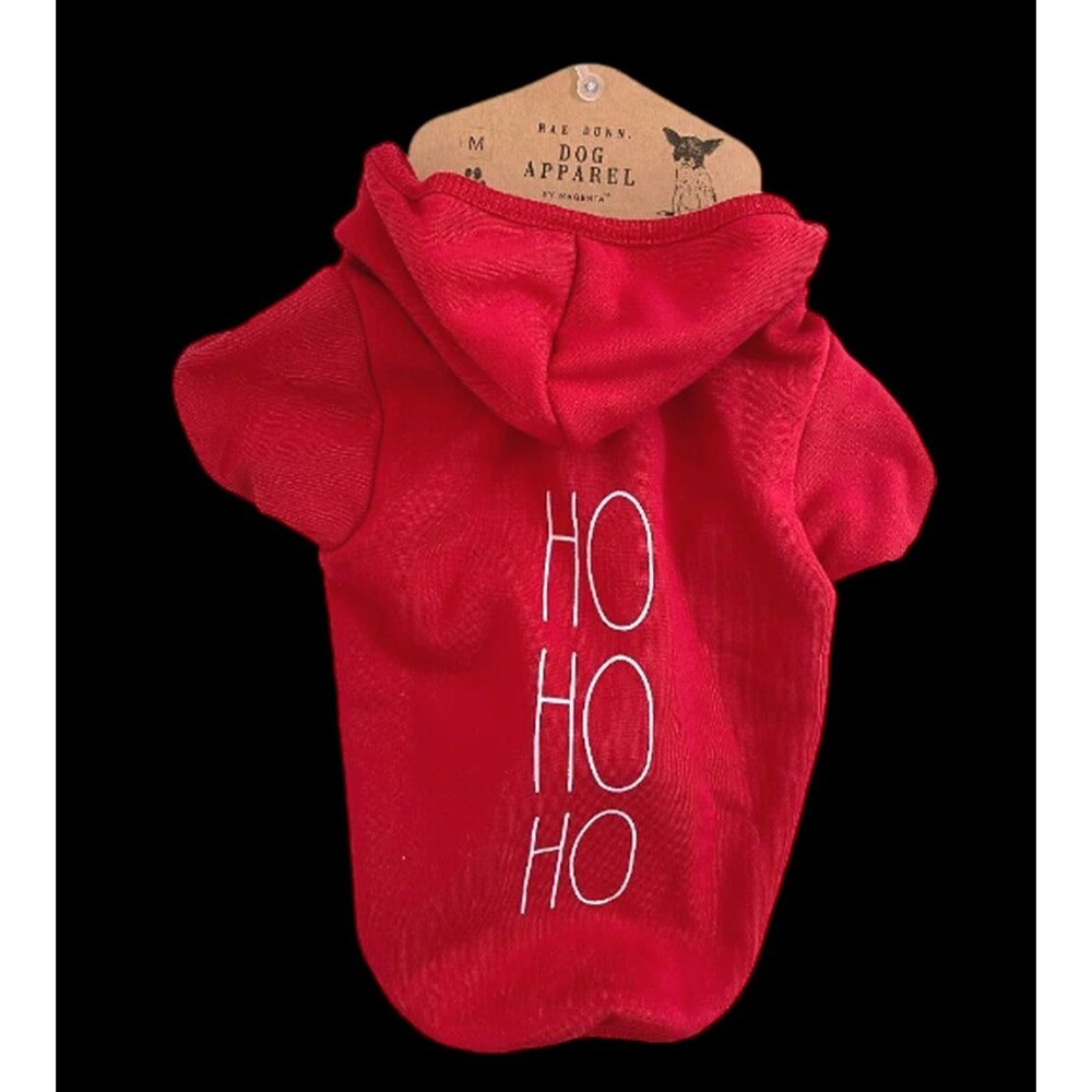 Rae Dunn HO HO HO Dog Pet Hoodie Christmas Sweatshirt Size xs New